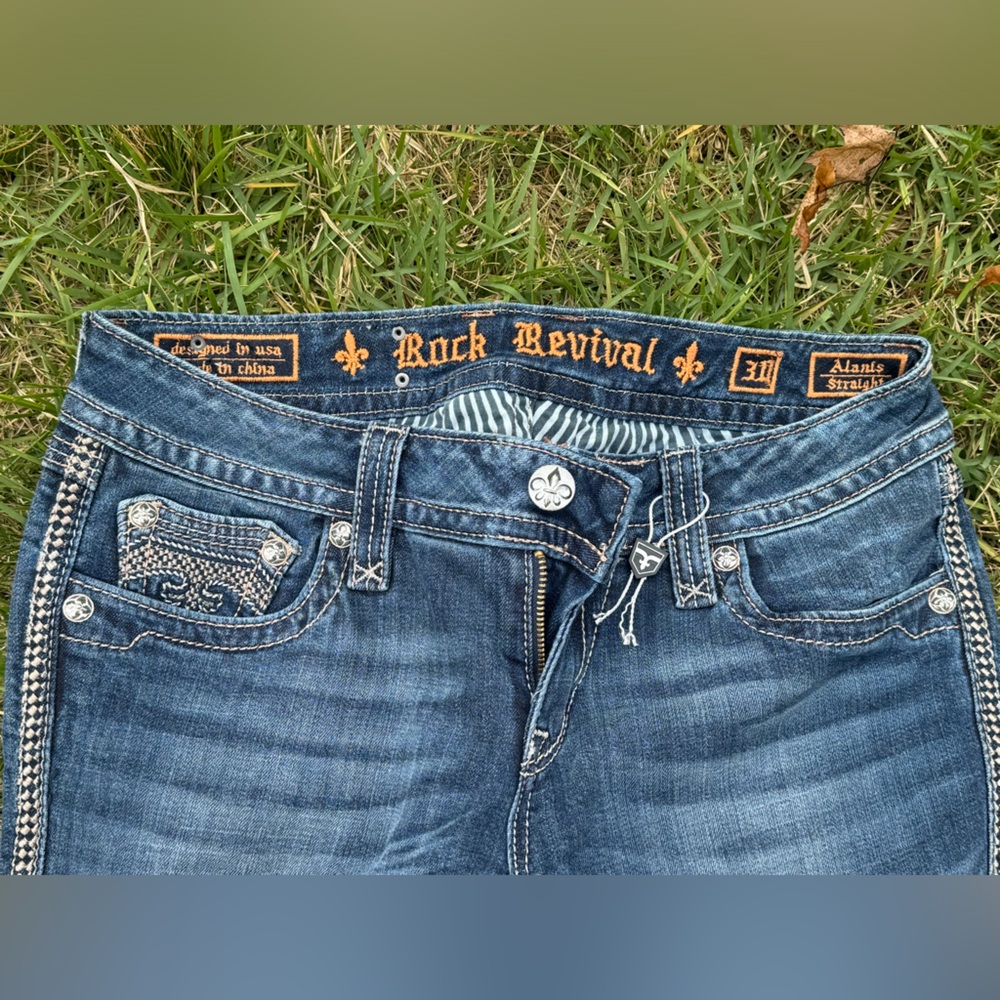Rock revival straight legged jeans style Alanis - Picture 2 of 7